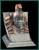 4 inch tall Trojan / Spartan school, club, team mascot statue